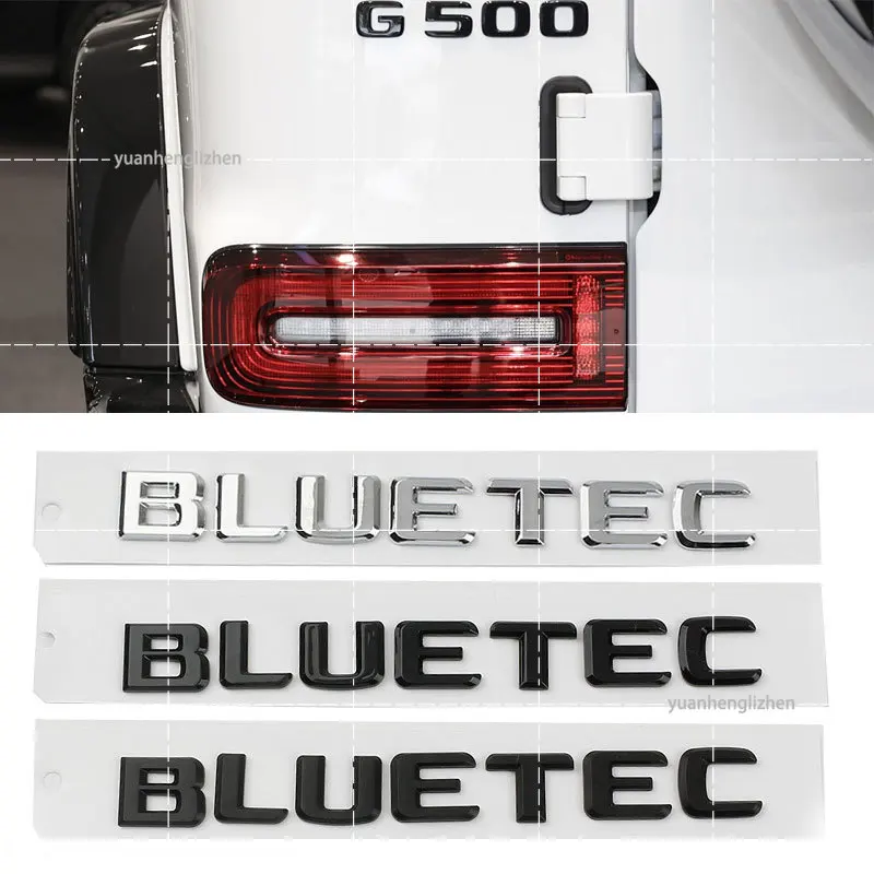 BLUETEC label car sticker for diesel oil version E-class S-class MLclass ML350 ML500 GL BLUETEC badge refit vehicle logo