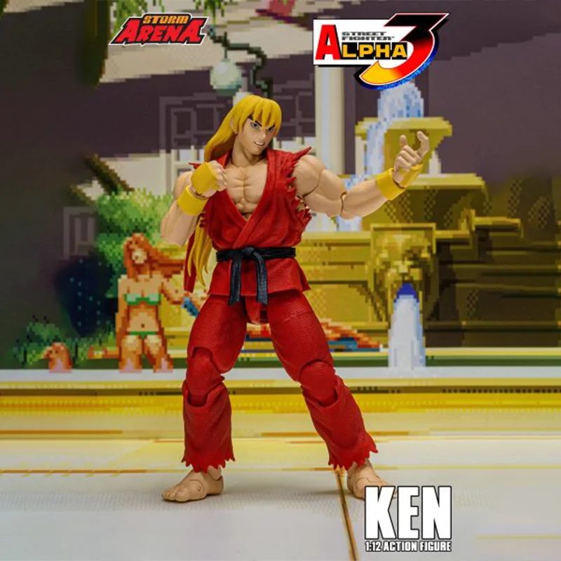 【100% original】 tempête en Stock KEN-STREET FIGHTER ALPHA 3 "STORM ARENA" 1/12 échelle Collection série modèle personnage de dessin animé