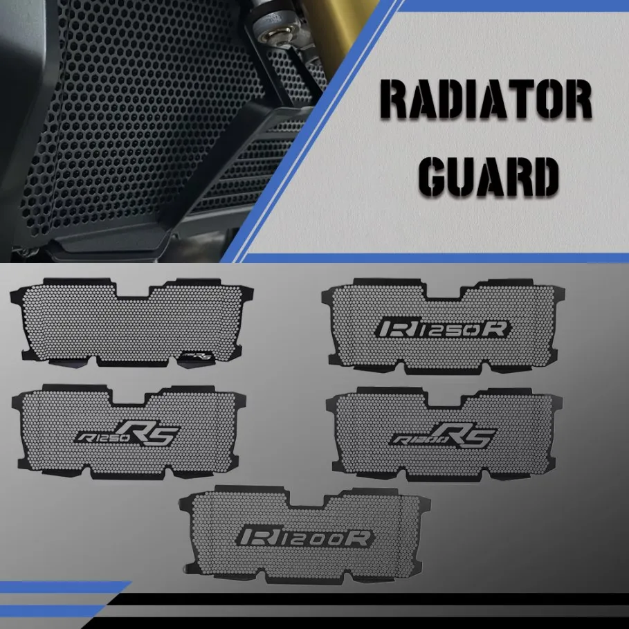 

Защита радиатора для BMW R1200R R1200RS R1250R, аксессуары для мотоциклов, защитная решетка, крышка экрана 2015-2025 2024 R1250RS