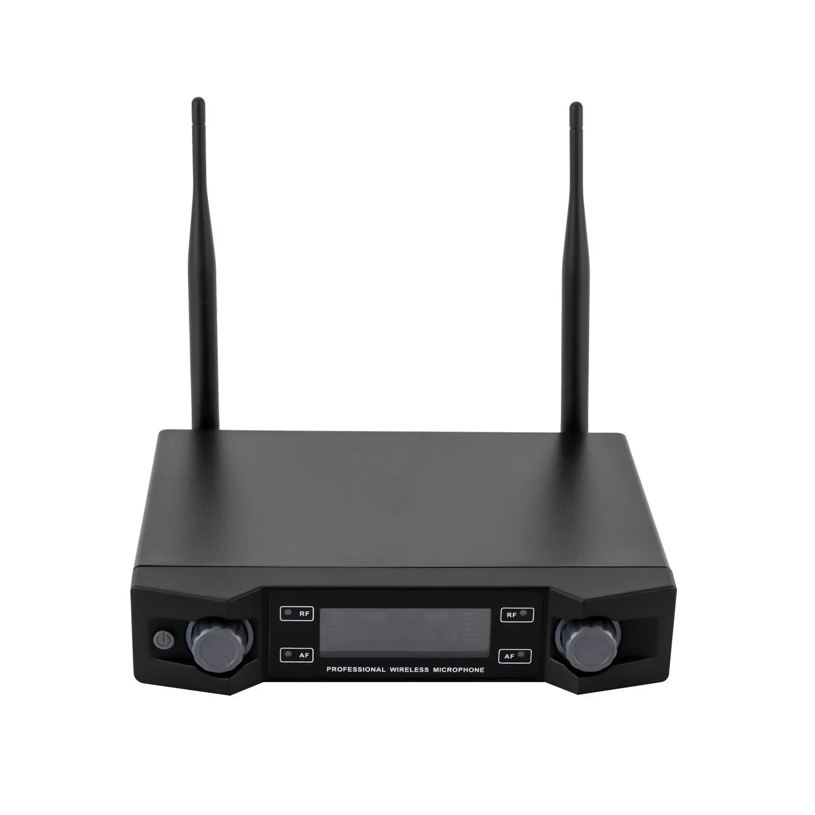 Sistema microfonico wireless 2 canali Pro Audio UHF 2 Microfono dinamico portatile Party