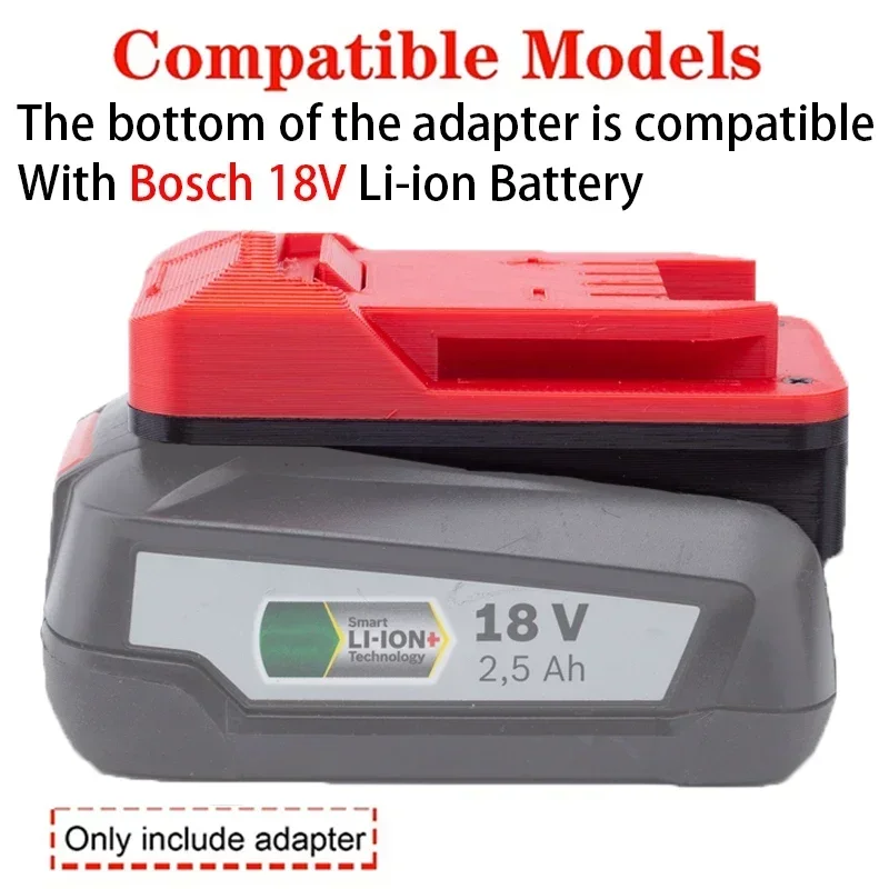 Adattatore per convertitore di strumenti agli ioni di litio Lidl Parkside X20V per batteria agli ioni di litio Bosch PBA 18V (tipo-C)AL1810CV