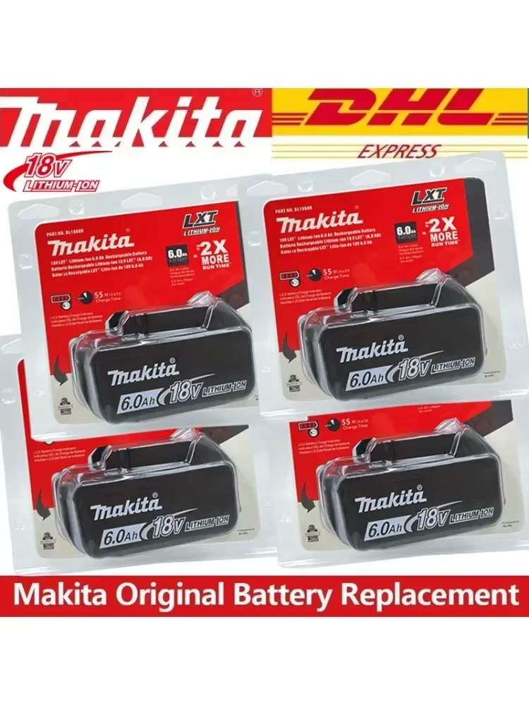 

100% Original Makita 18V 6.0Ah Rechargeable Battery ,For Makita BL1830B BL1840 BL1840B BL1850 BL1850B Power Tools Battery