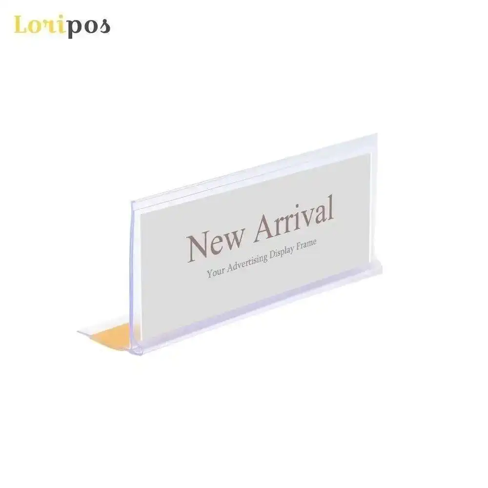 Strip Self-adhesive Data Label Holder Tray Rack Shelf Edge Display Clear Scanner Rail Price Tag Card Sign Frame Pop Clip Talker - Image 3