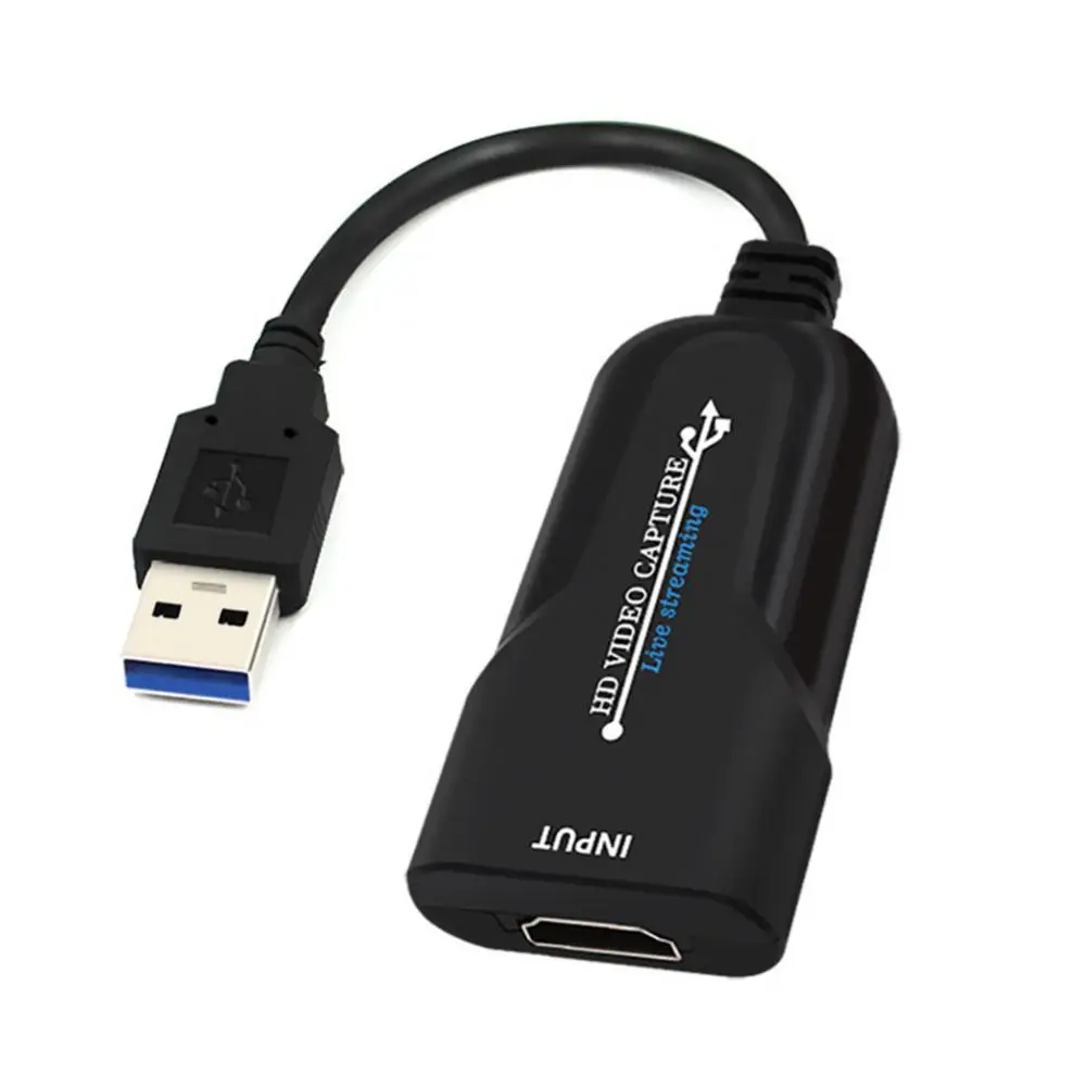 Reliable Streaming Adapter Mini 1080p 60hz HDMI-compatible Plug And Play Usb 2.0 For Live Broadcasts Video Recording