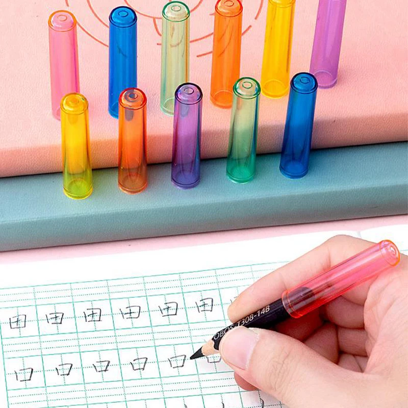 24/50 Stuks Plastic Prijs Geschenken Geschenken Voor Kinderen Kawaii Student Kinderen Potlood Extender Pen Beschermer Cap Potlood Cap