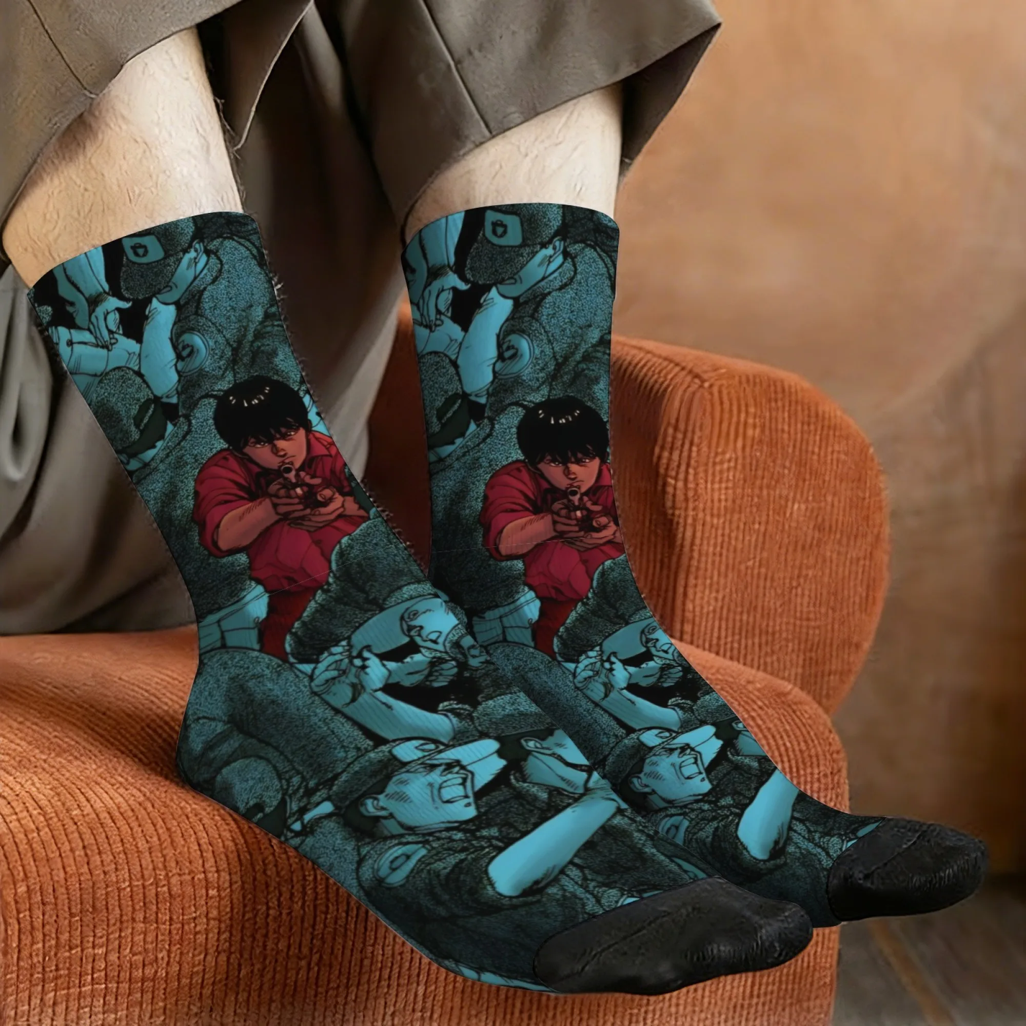 

Мужские носки в стиле Харадзюку с принтом киберпанка в стиле ретро, повседневные носки в уличном стиле, модные сумасшедшие вечерние праздничные забавные подарки