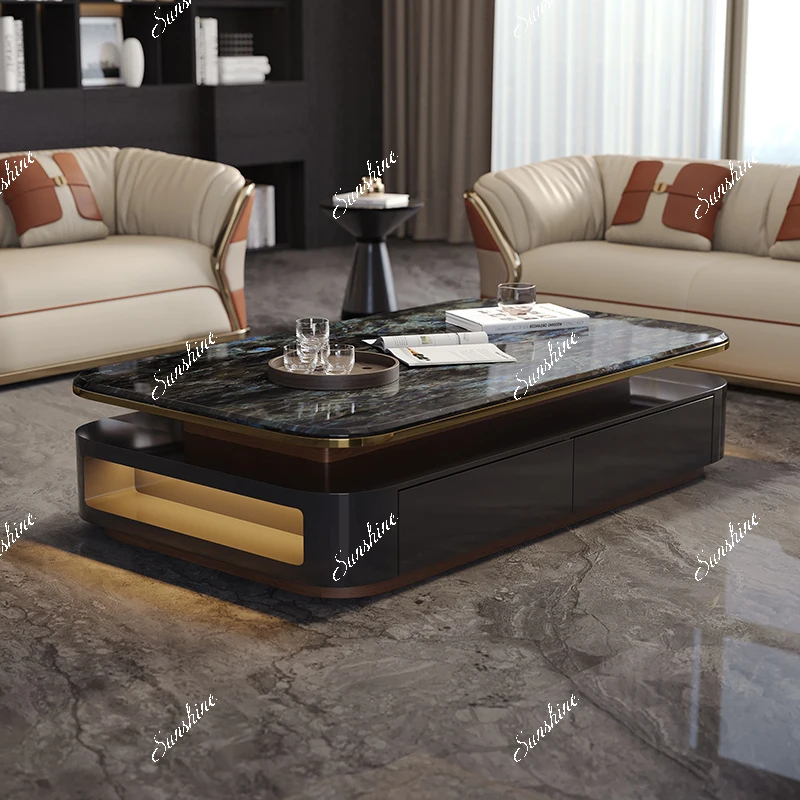 

Light luxury Bieye high-end modern plus large apartment living room home coffee table
