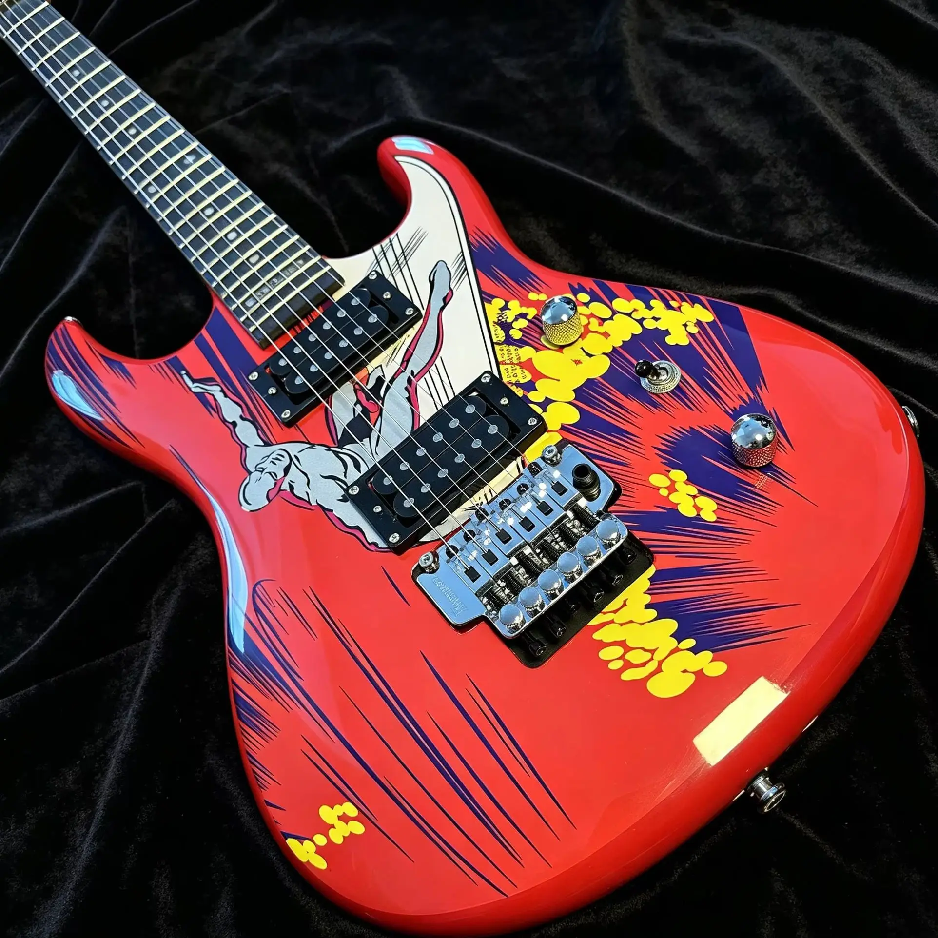 

Costom 20TH ANNIVERSARY JS20S Signed Joe Satriani Surfing W/ Alien Blue Electric Guitar Electric Guitar-Themed Gift