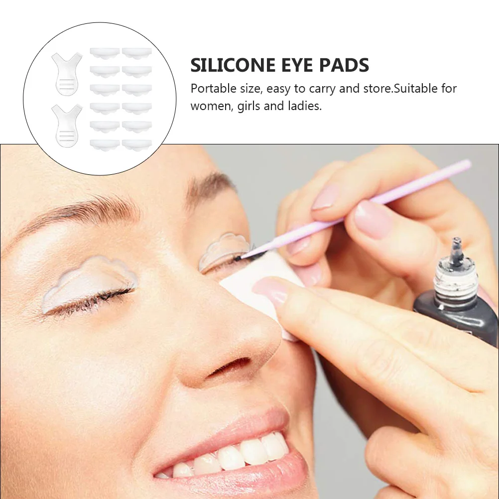 

12pcs Silicone Eye Pads Eyelash Curler Tool Brush for Lashes Perming Artificial Chair Dryer Palette Makeup