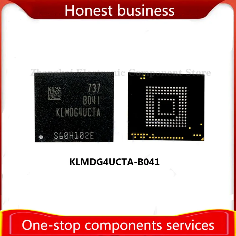 1 قطعة KLMDG4UCTA-B041 128GB 100% جودة 100% العمل EMMC 128G BGA153 رقاقة الخط الهاتف المحمول ذاكرة القرص الصلب KLMDG4UCTA B041
