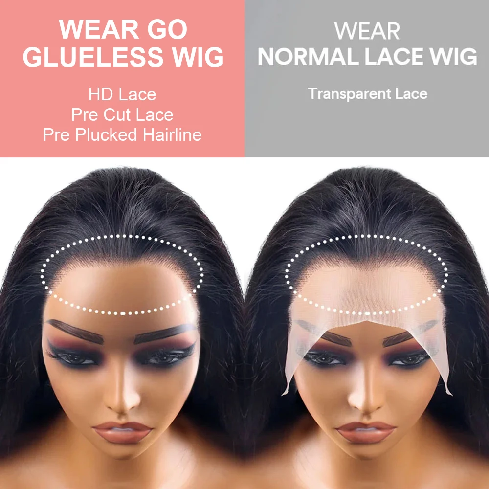 High-quality Vietnamese 250 Density 13x4 13x6 HD Lace Front Human Hair Wigs 30 40 Inch Bone Straight Human Hair Wigs Natural Pre Plucked Transparent Lace Frontal Wigs Pre Cut Glueless 5x5 Closure Wig Human Hair For Women