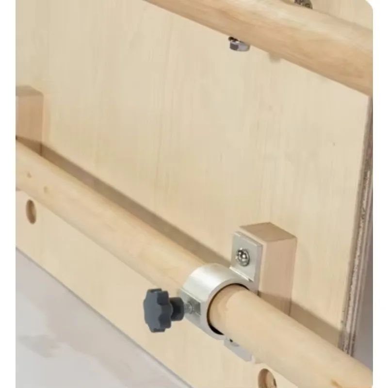 Trampolim de parede YTYIN, reformador de pilates de madeira de carvalho tudo-em-um para academia em casa, equipamento para economizar espaço