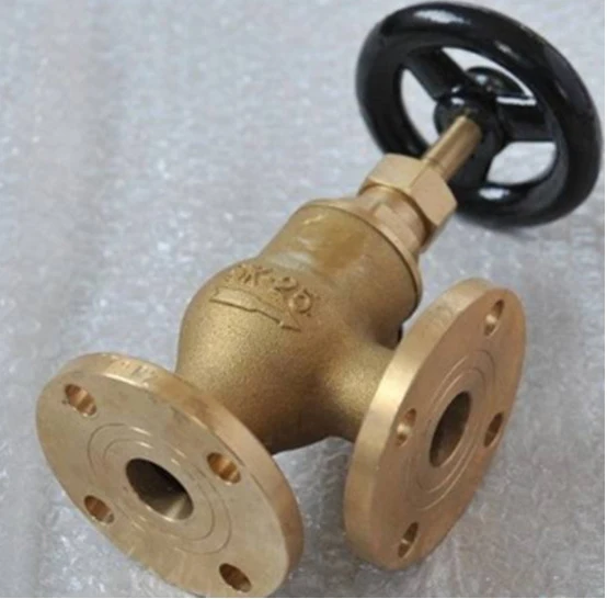 Marine Two Way Forged Brass Bronze Flanged Angle Stop Globe Valve