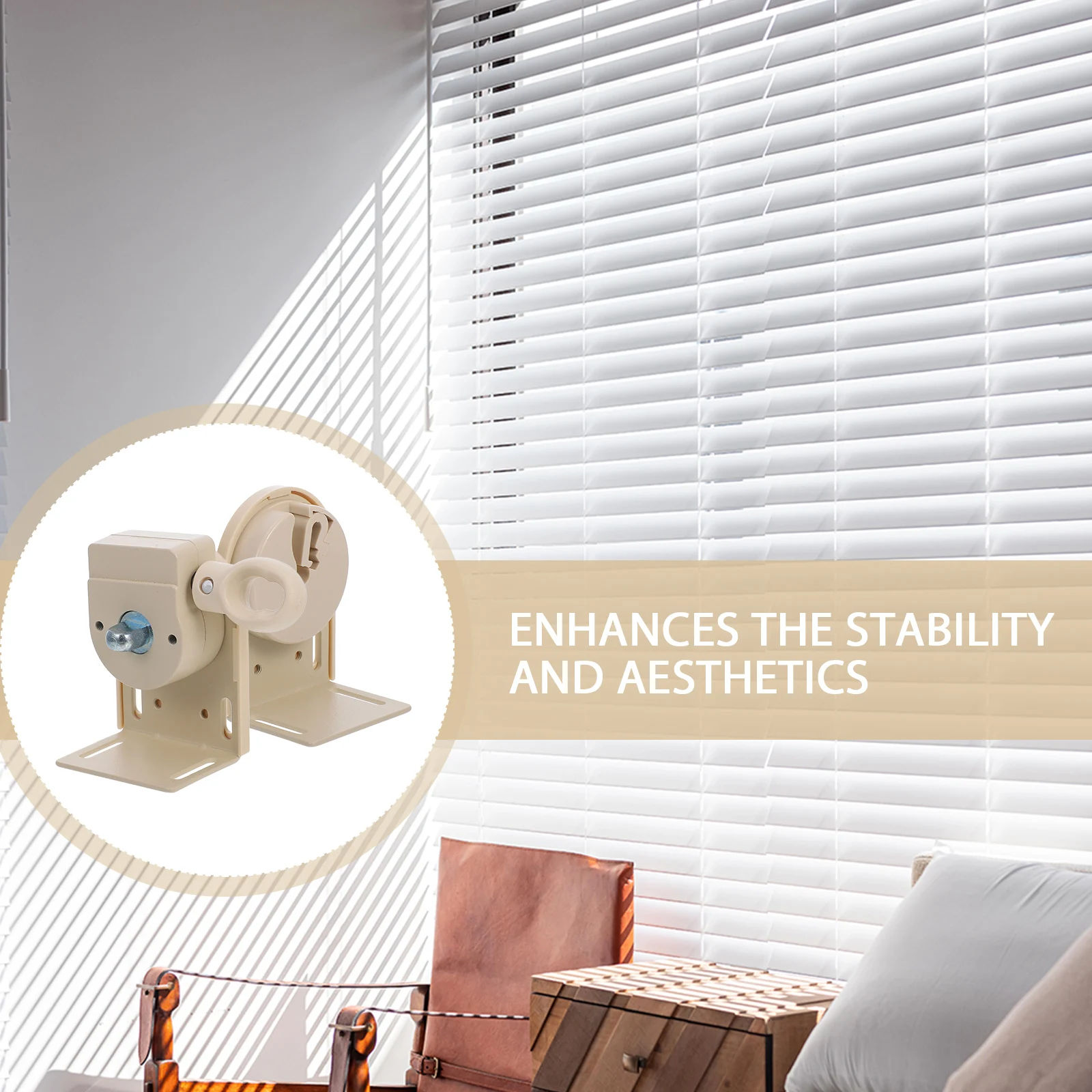 

2pcs Roller Shutter Strap Replacement Window Blinds Headrail Bracket Mounting Kit Windproof Easy Install Universal Fit Outdoor