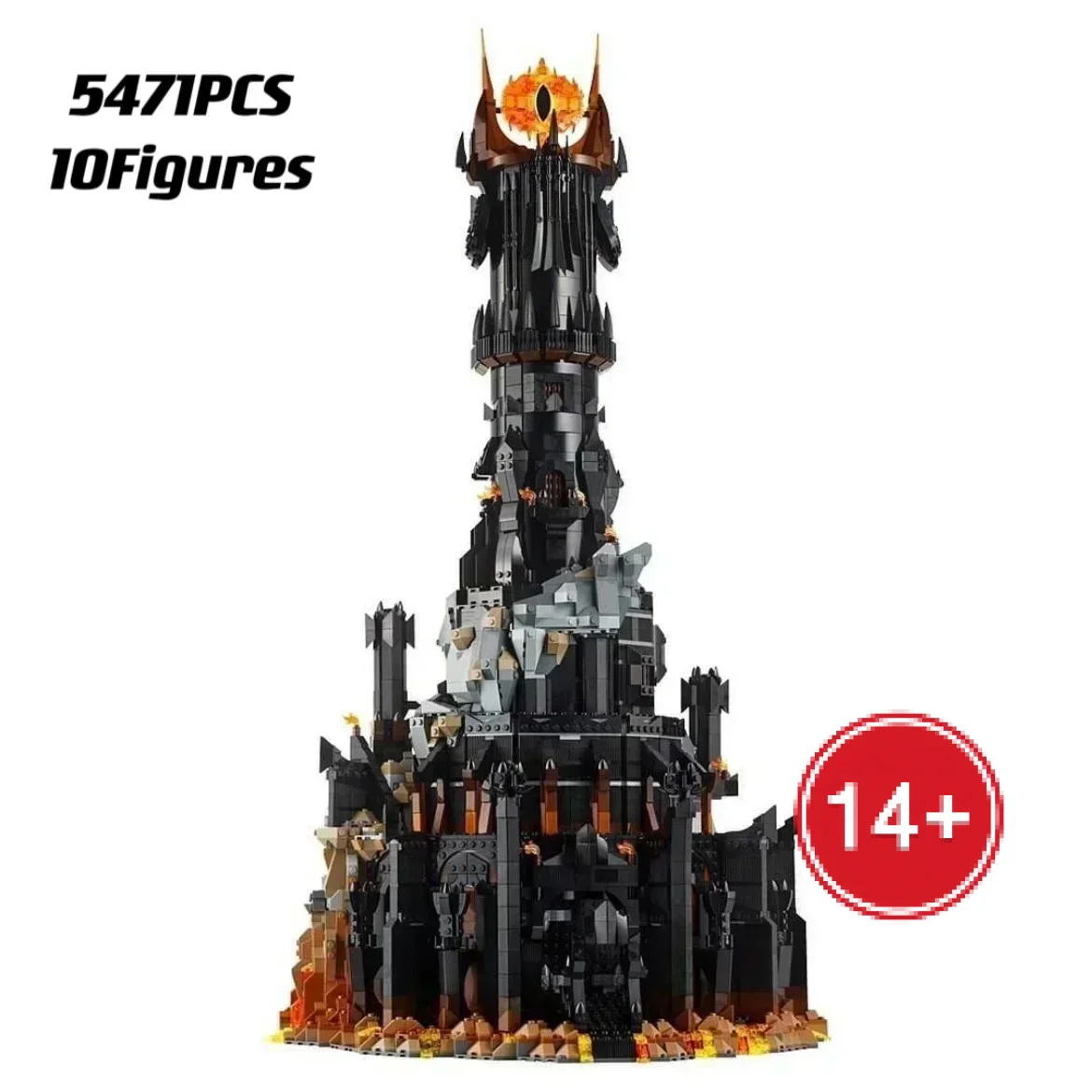 2025 5471 stücke Film Architektur Serie Dark Tower Modell Bausteine Riesen Set Montage Spielzeug