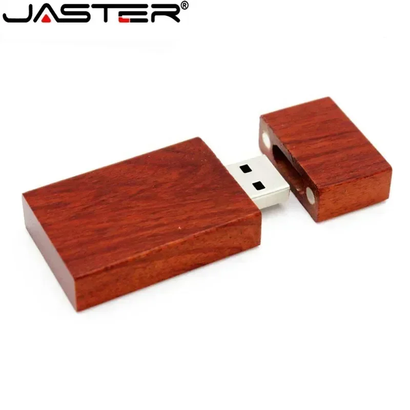 JASTER Free Personalized Customization Wooden Flash Drive Pendrive 4GB 8GB 16GB 32GB 64GB 128GB USB 2.0 Wedding Gift