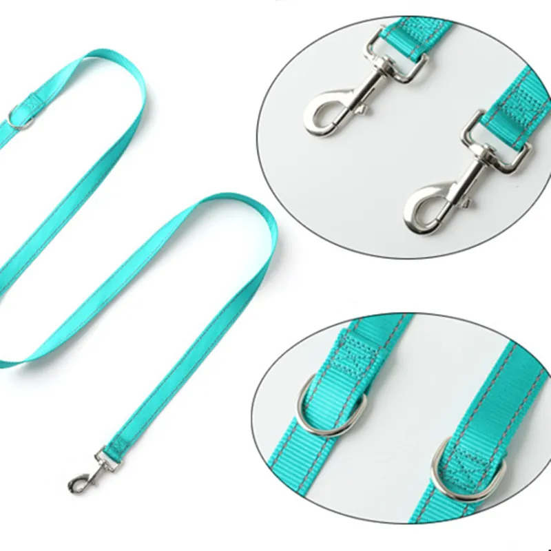 Dog Leash Reflective Double Leashes for Dogs Walking Nylon Dog Leash Walker Multifunction Dogs Leashes for Training Accessories