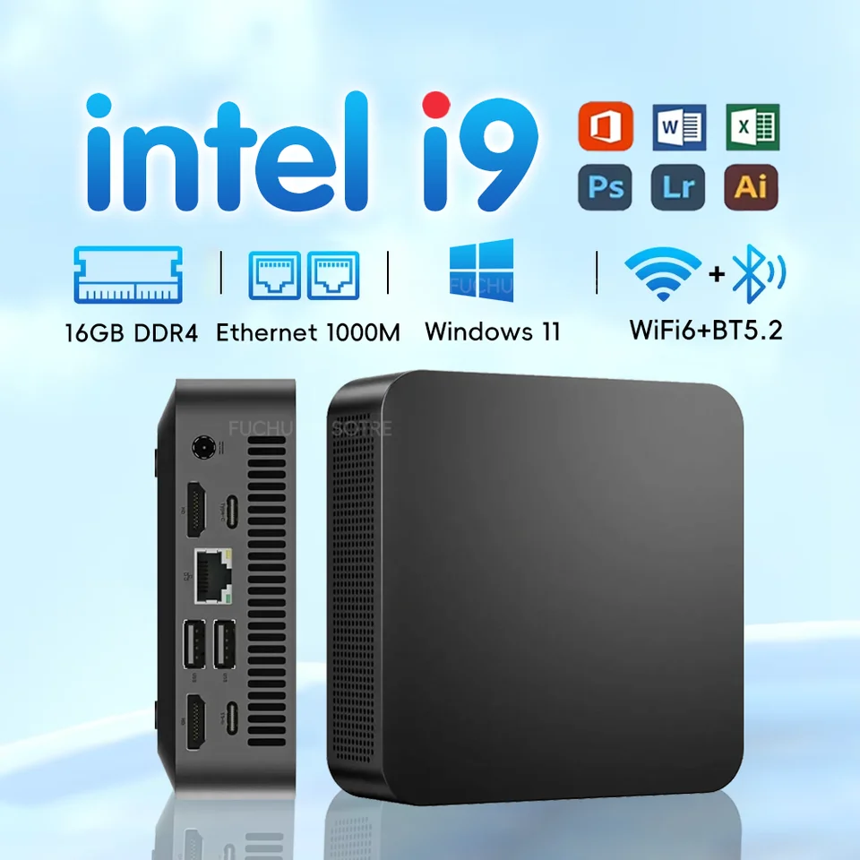 미니 PC 인텔 코어 I9 10980HK/i3-6100U 윈도우 11 PRO 미니 PC 16GB DDR4 2048GB SSD WIFI 6 BT5.2 게이밍 미니 PC 썸네일 7
