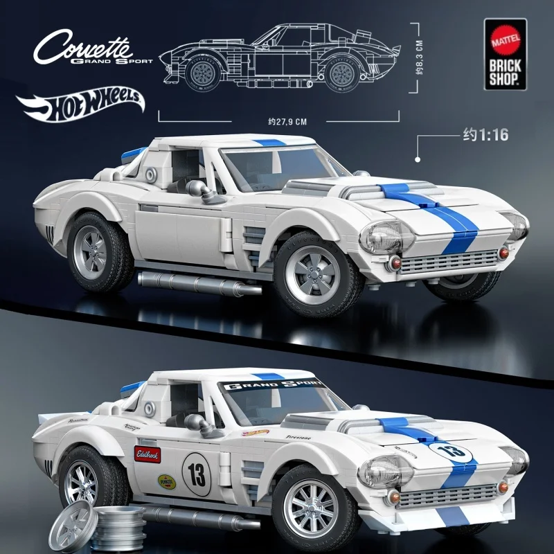 

Новые оригинальные Hot Wheels Corvette Grand Sport 1/16, модель автомобиля, игрушки, коллекционные предметы, праздничный подарок, настольные украшения на складе