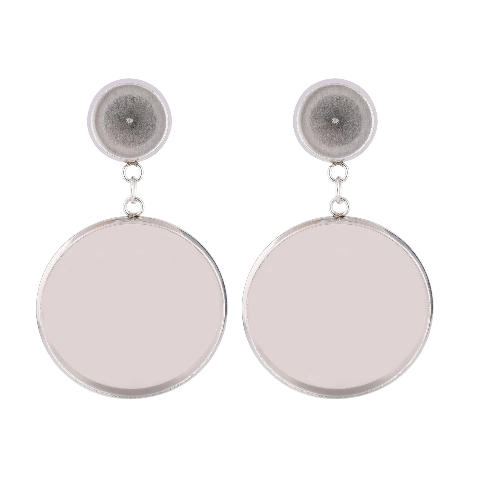 

10 шт., нержавеющая сталь, подходят для 10 мм, 25 мм, кабошон, основа для сережек, заготовки, шпильки, серьги-гвоздики «сделай сам», безель, фурнитура для изготовления ювелирных изделий