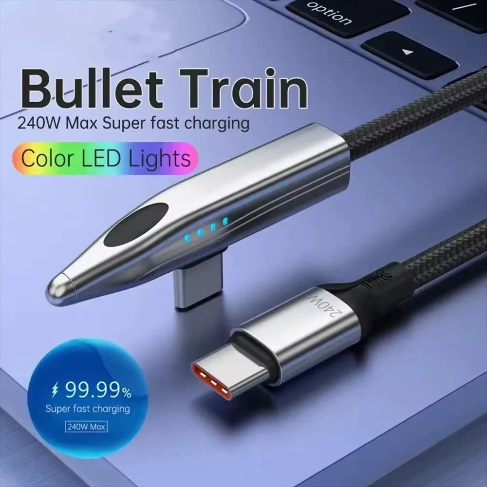 TPE USB Type C to C Cable Lightweight C to C Fast Charging Wire Double Headed 240W Type C Data Cable Mobile Phone Accessories