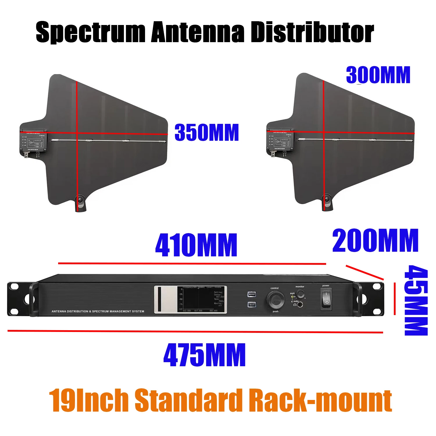 

Leicozic UHF Antenna Distribution Cascade AXT600 & Spectrum Management System RF Signal Enhancer Monitoring Distributor