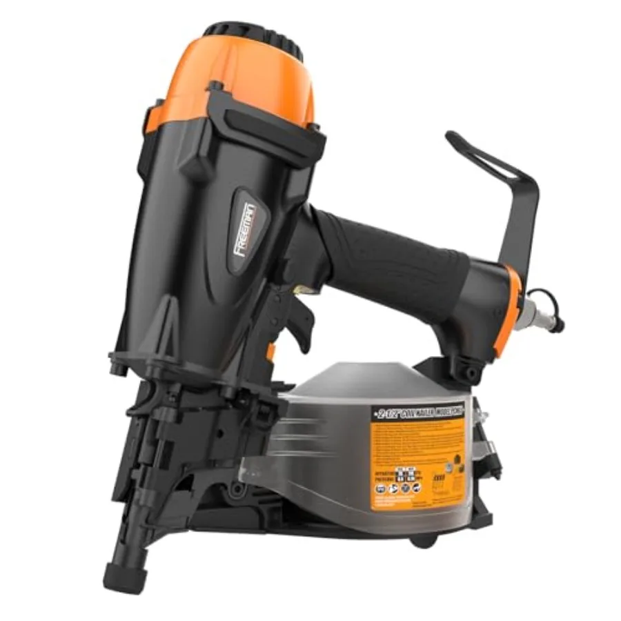 

Пневматический гвоздезабиватель для сайдинга с углом наклона 15 градусов, 2-1/2 дюйма, с регулируемым металлическим крюком для ремня PCN65