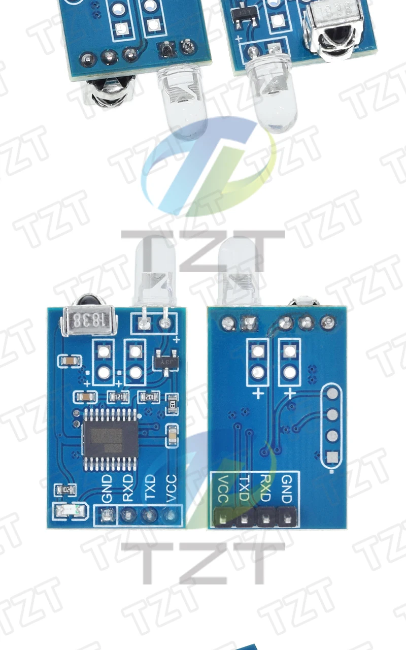 TZT 1/3 Stück 5V IR Infrarot-Fernbedienungs-Decoder Kodierender Sender-Empfänger Drahtloses Modul Qualität auf Lager für Arduino – Detail 5