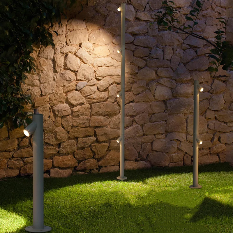 Lampe LED d'extérieur en bambou, nouveau modèle, éclairage paysager, idéal pour une pelouse, une villa ou un jardin