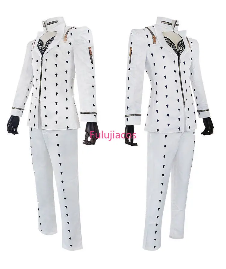 

Fulujiacos Bruno Bucciarati Cosplay Costume Black White Uniform