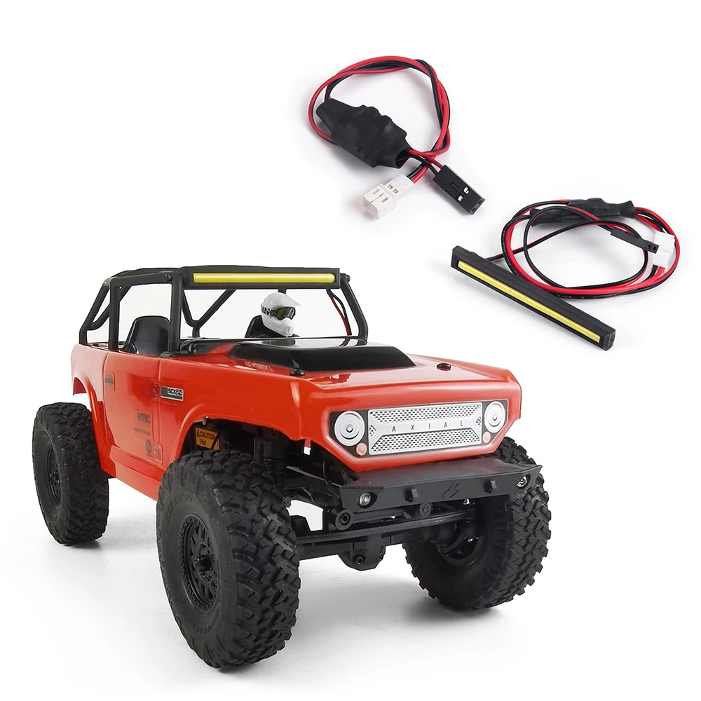 AXSPEED-지붕 랙 스포트라이트 Led 조명 램프, 액시얼 SCX24 AXI90081 데드볼트 1/24 RC 크롤러 자동차 트럭 모델 액세서리 부품