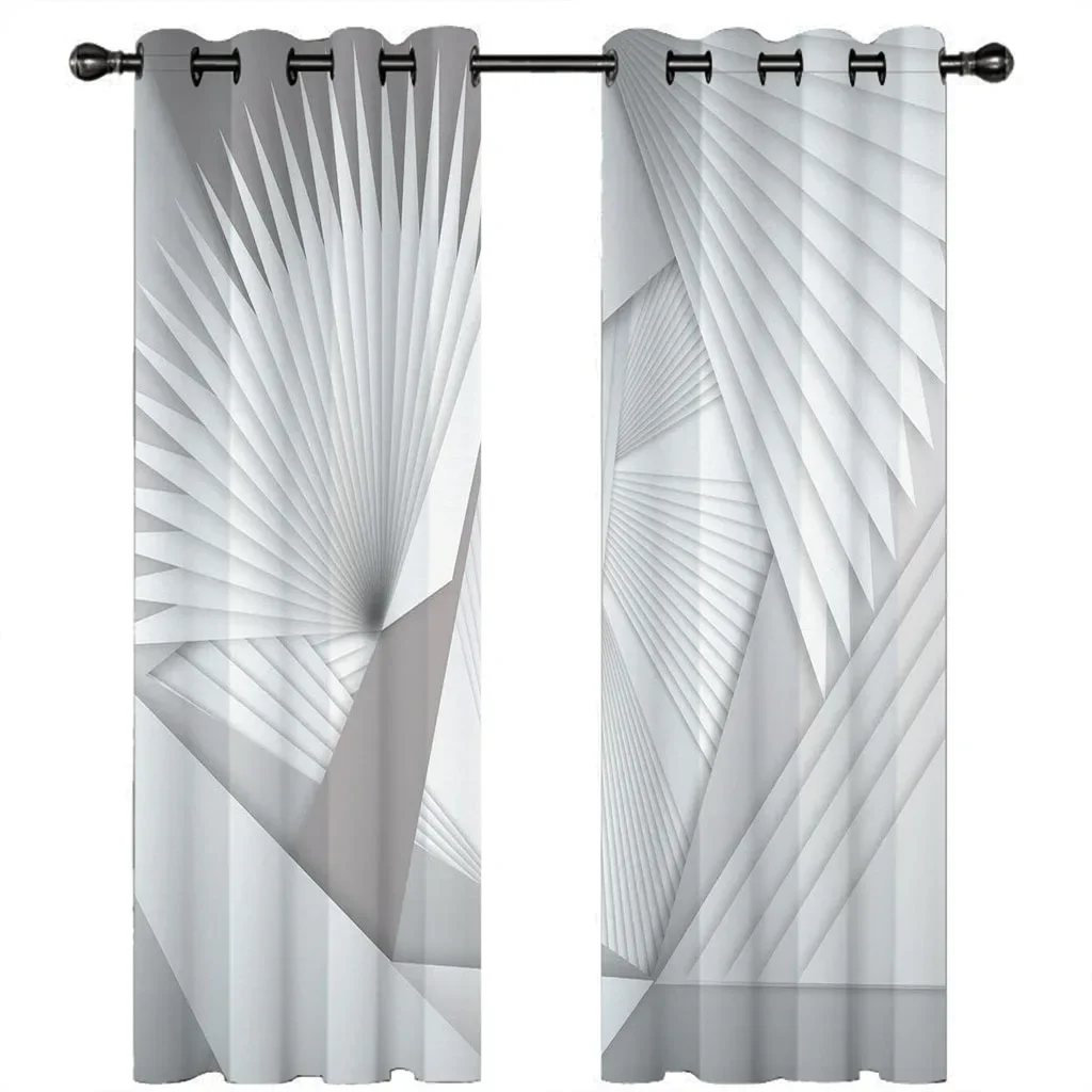 

HUANZHUANG Nordic Space Extension Blackout Curtains Thermal Insulated Window Curtains for Living Room, Pattern Home Decor