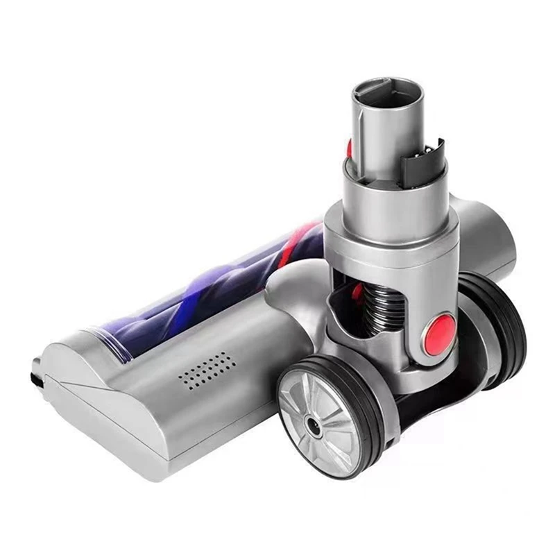 Para Dyson V15 V11 V10 V8 V7 aspiradoras de varilla inalámbrica para suelo de madera dura con faros LED cabezal de cepillo de rodillo suave-reamy