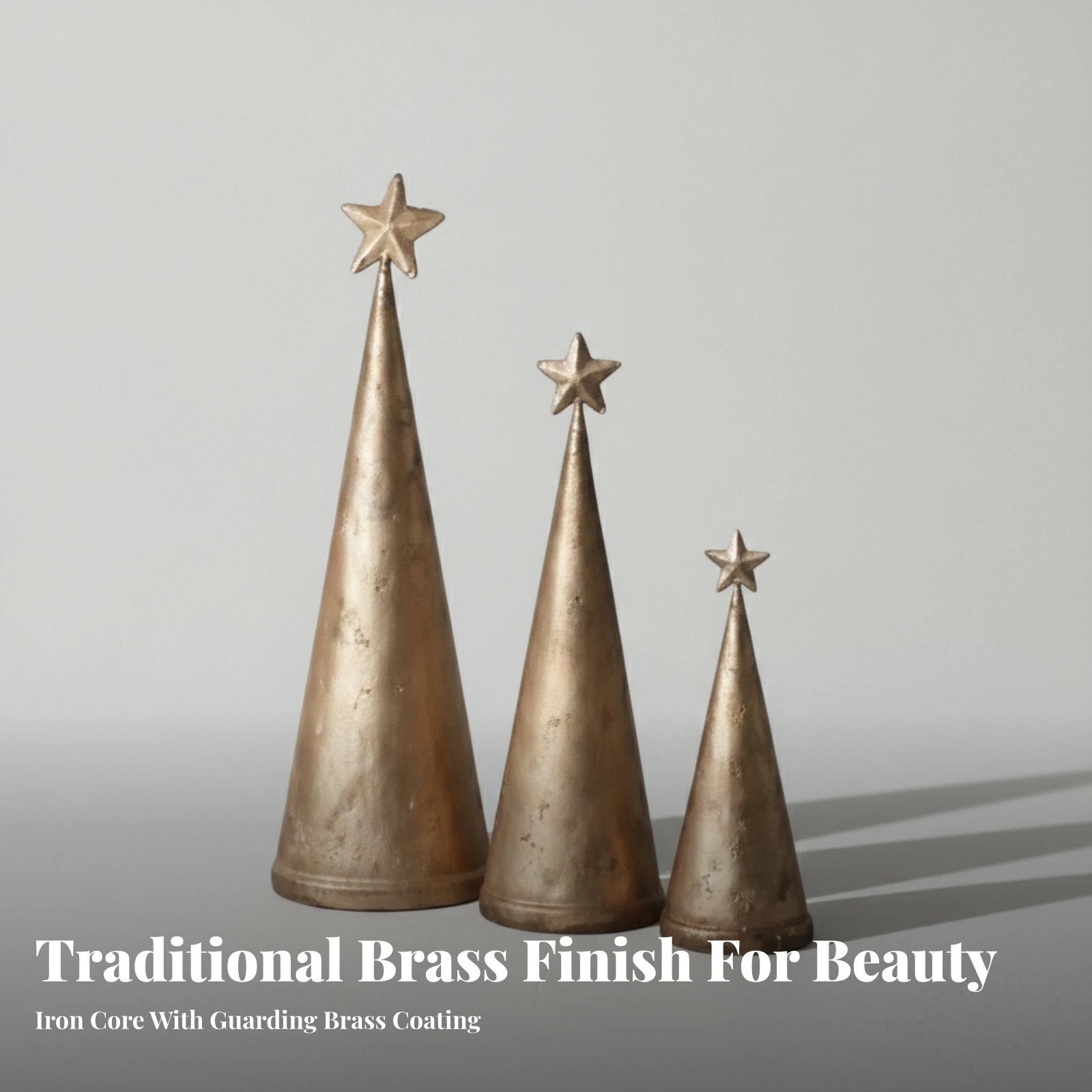 3 Buah Hiasan Kerucut dengan H - Star Tree Topper ulasan dan harga