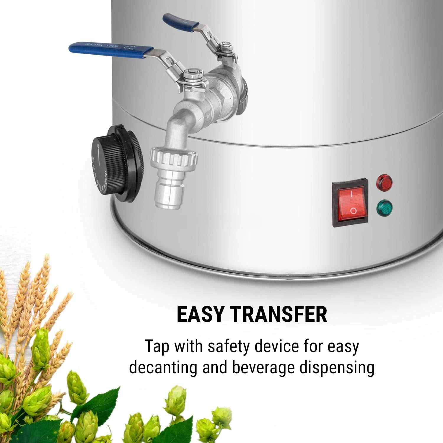 35L 304SS Keep Warming  Sparger Water Boiler Craft beer brewing machine