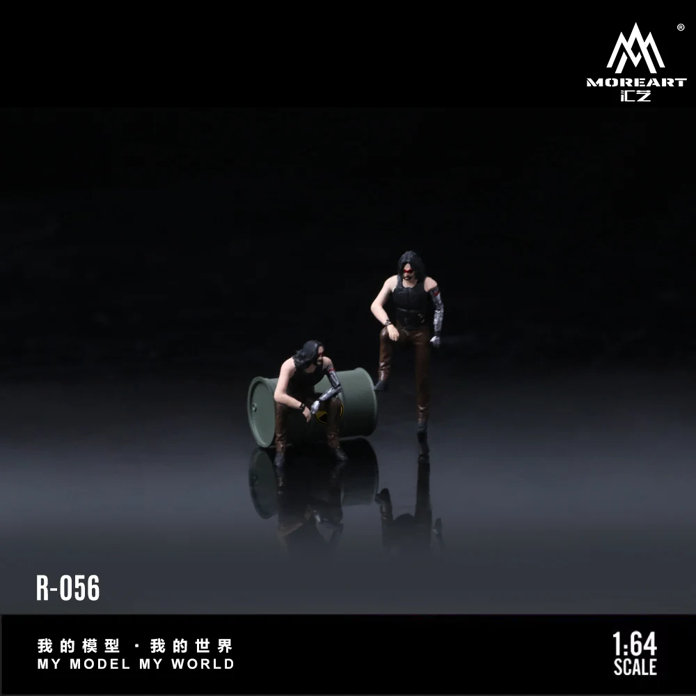 More Art 1:64Silver Arm Doll Set, Resin Decoration Figure Model for Gift&Display&Collection