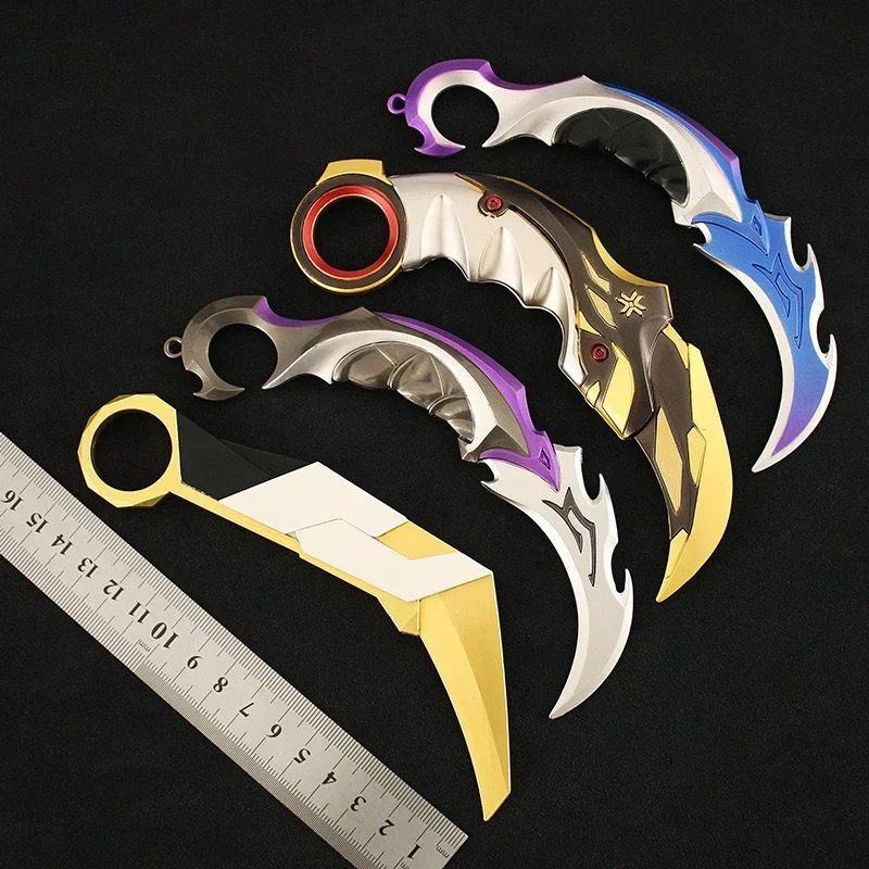 Validant championship Karambit Metal Model EP5 Prime Vandal Claw Knife lega Craft Model Game Jett Kunai giocattoli da collezione coltello