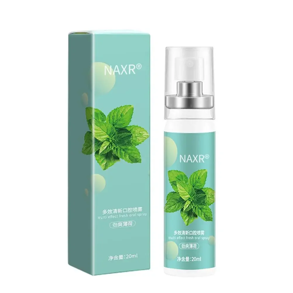 Désodorisant pour haleine fruitée, menthe pêche, spray pour halitose, liquide de soin pour étiquettes, traitement des odeurs buccales, 20ml