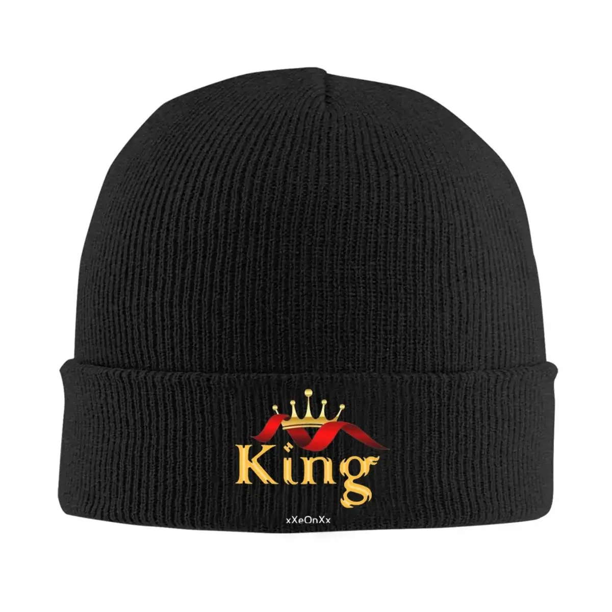 Crown King Beanie Hats Bonnet Hats Adult Unisex Y2K Cool Outdoor Skullies Beanies Spring Custom Warm Caps