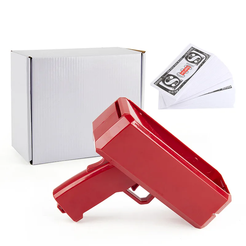 مضحك لعبة حفلة الأوراق النقدية تبادل لاطلاق النار مسدس تبادل لاطلاق النار المال لعبة ورقة المال الزفاف عيد ميلاد الديكور مطلق النار رمي لعب الاطفال