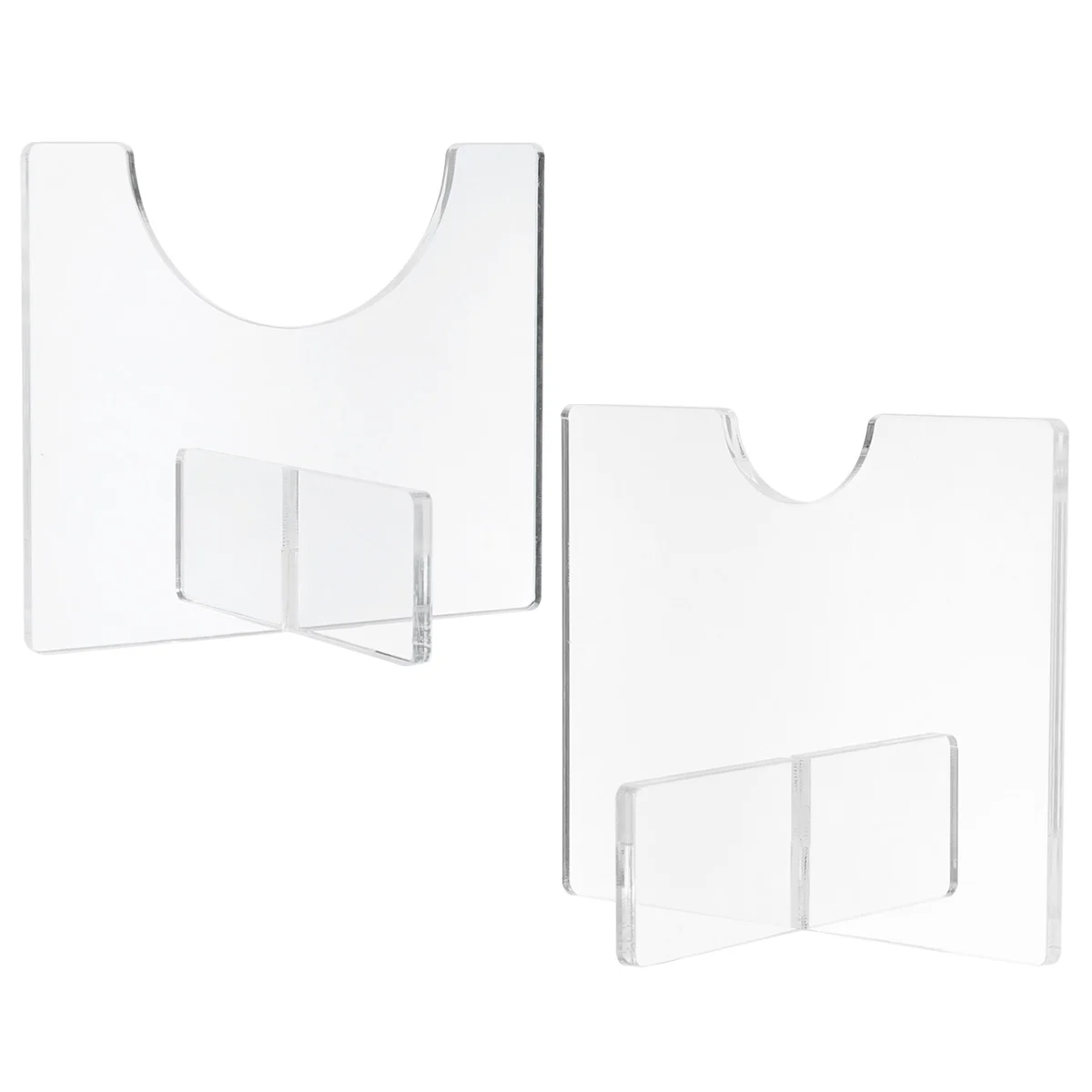 

2 Pcs Baseball Stand Acrylic Bat Holder Display Support Transparent Hanger Horizontal