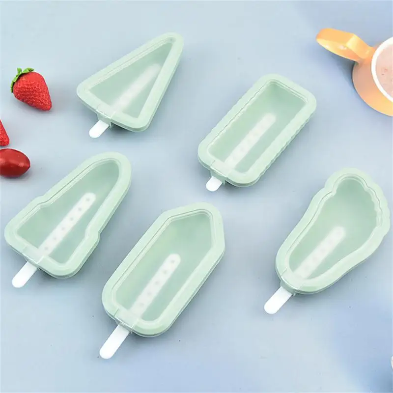 Popsicle Mold Easy To Clean High Temperature Available Yellow Silicone Mold Ice Crate Silicone Material Cartoon Shape