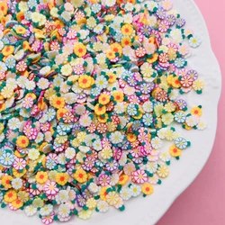 50g/Lot Hot Polymer Clay Miniature Flower Sprinkle ,Colorful Slice for Tumbler Shaker Filling, Phone Deco, DIY Scrapbooking