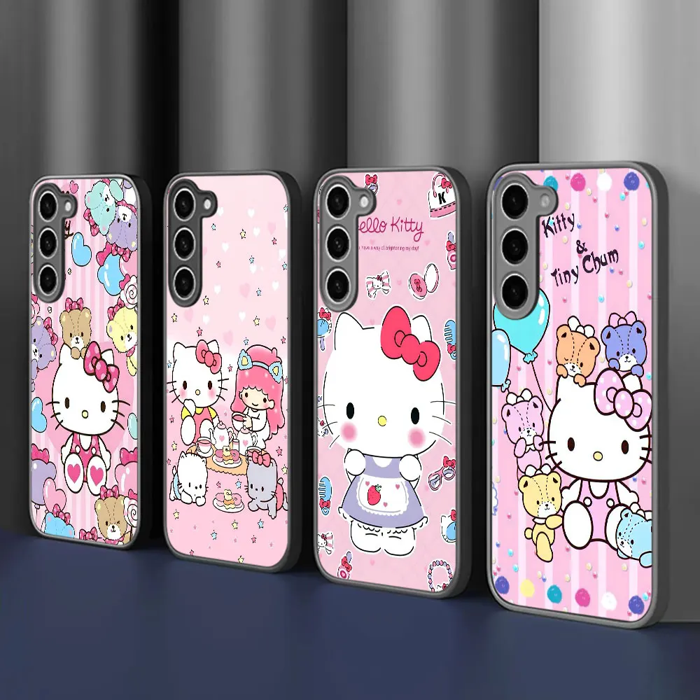 

Милый розовый чехол Hello Kitty для Samsung Galaxy A55 A56 A16 A15 A17 A54 A21s A51 A31 A36 A52 A14 A23 Матовый матовый чехол для телефона