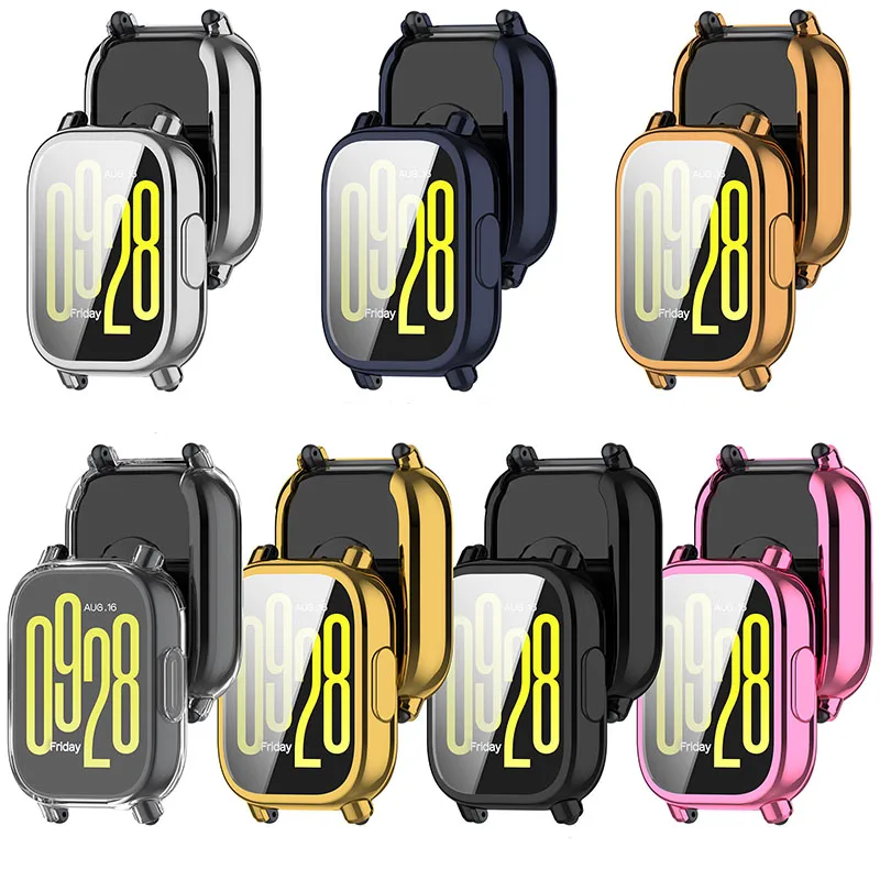Case For Redmi Watch 5 Active / 5 Lite / 5 / 4 / 3 Active Soft Full Coverage Bumper Fashion Cover Case Protective Screen Protect