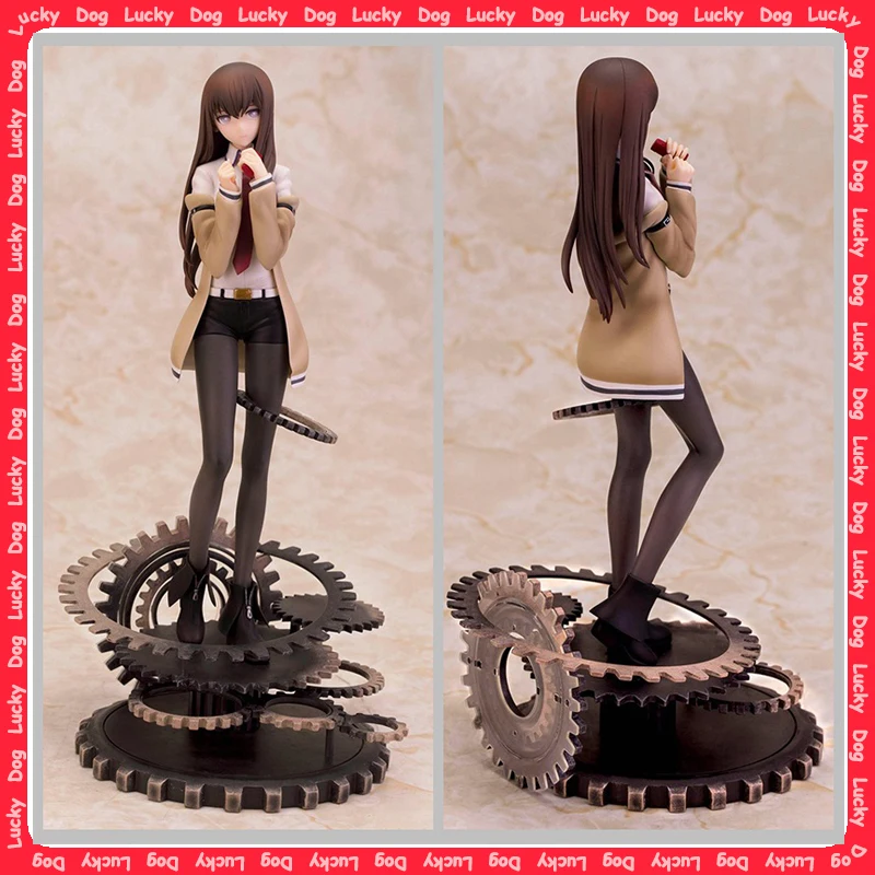 

25 см Steins Gate Makise Kurisu 1/7 масштабная фигурка ПВХ модель игрушка кукла Коллекционное украшение настольный подарок