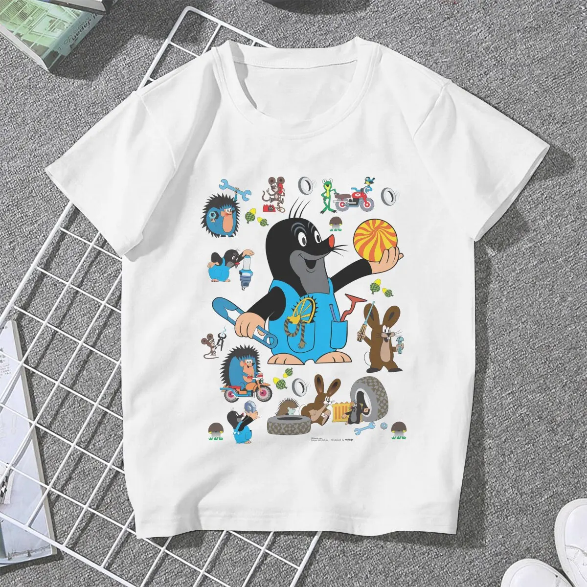 Anime Krtek The Mole Animal Cute T Shirt Punk Women's Tees Summer Harajuku O-Neck TShirt