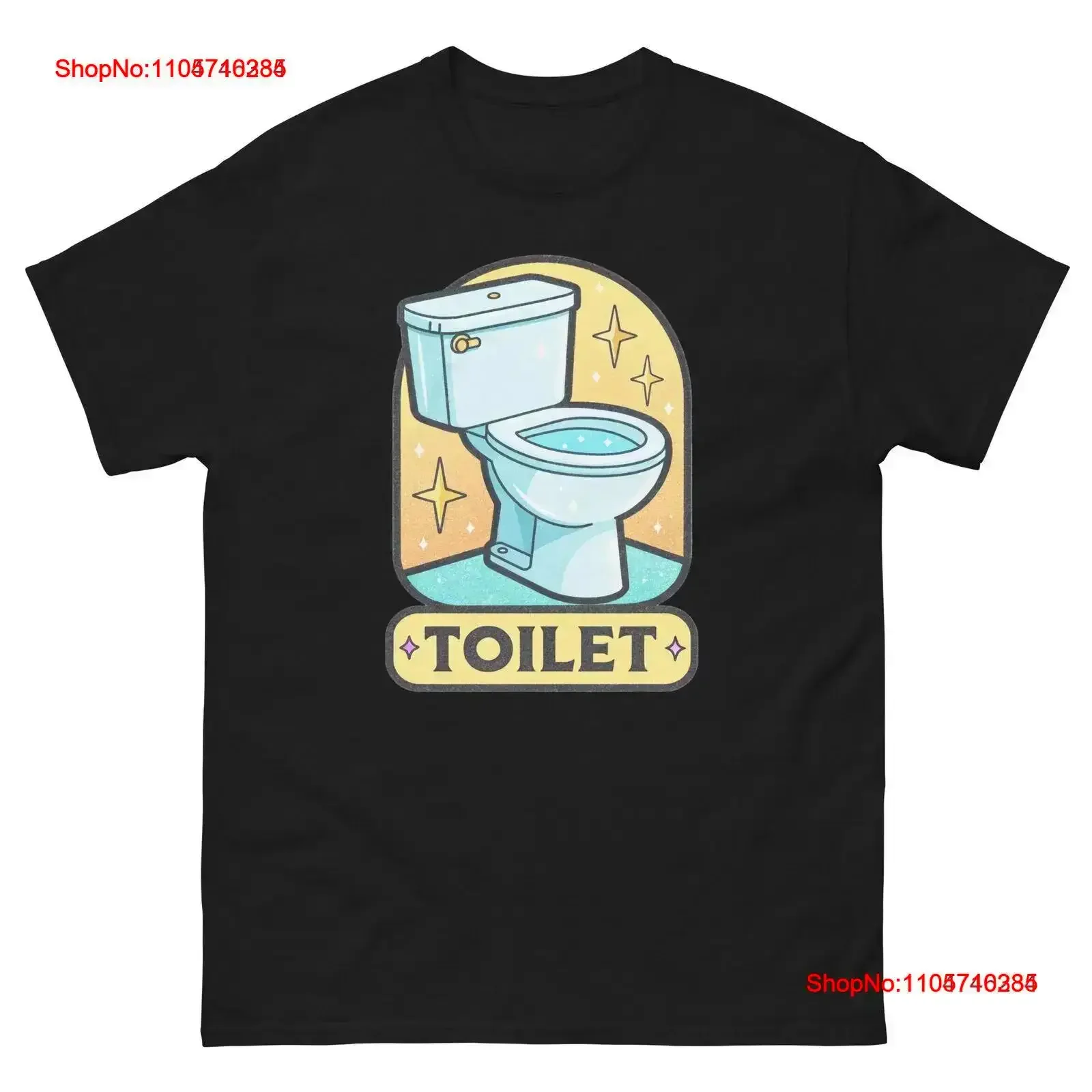 Toilet Popular Illustration Object T Shirt vintage Washed Top For Everyday Wear fashion Comfortable designer clothes Casual