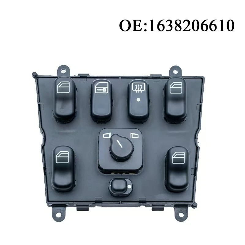 

1638206610 Master Window Switch Button For Mercedes-Benz W163 ML320 ML400 ML430 ML500 1998 2005 A1638203010 A1638206610