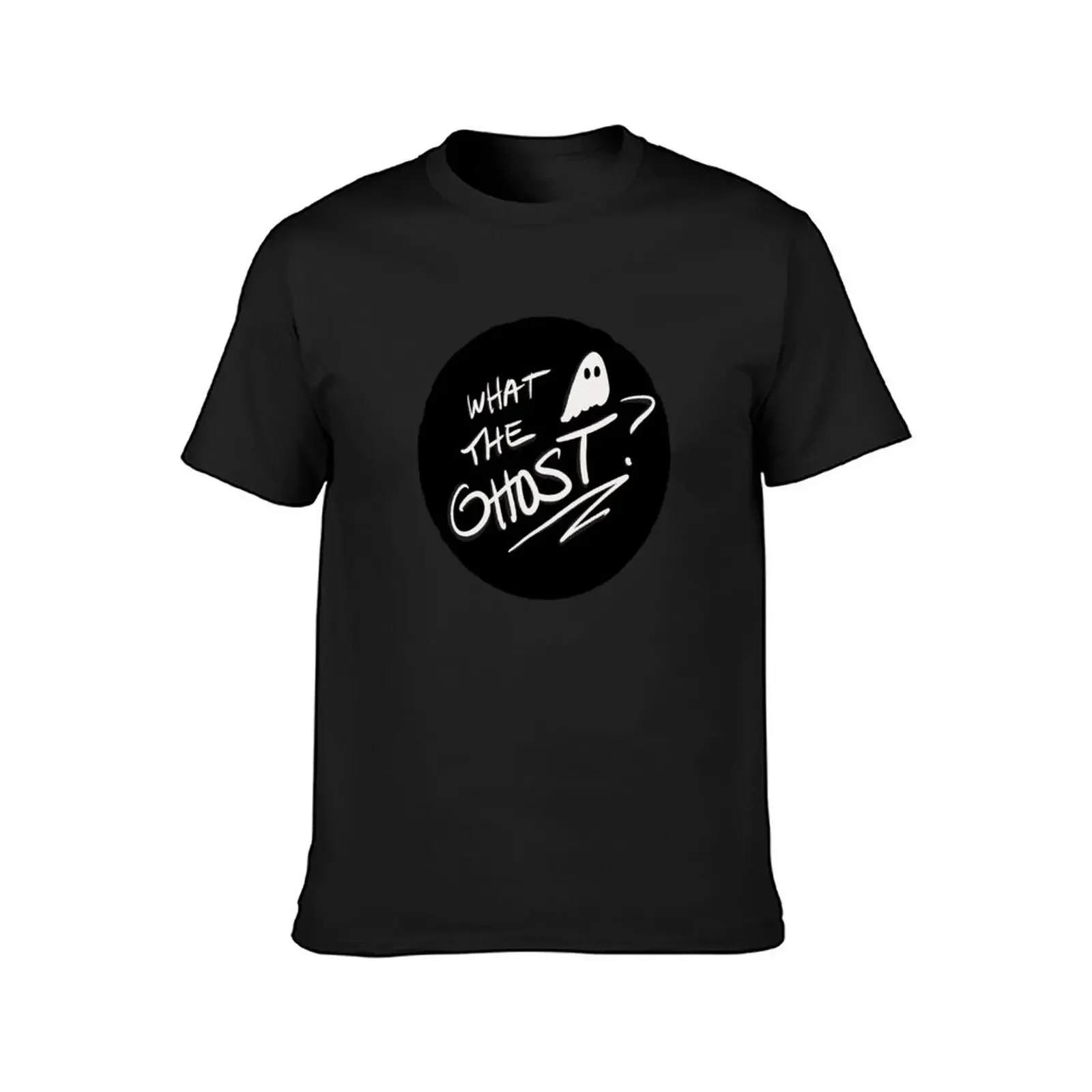 What the Ghost? Logo T-Shirt vintage clothes graphic tee shirt quick drying anime tshirt mens funny t shirts